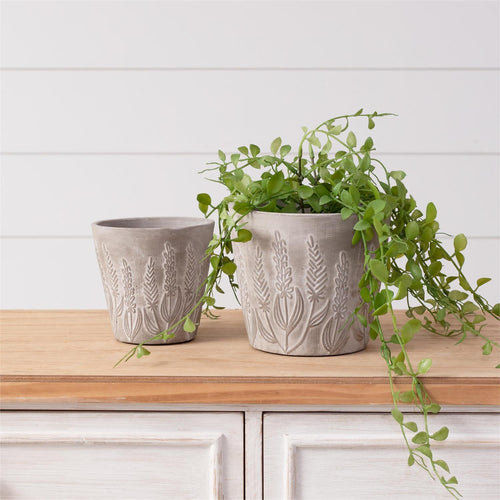 Embossed Lavender Planter