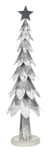 Galvanized Whitewash Snowy Trees
