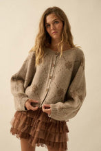 Load image into Gallery viewer, Sand Cozy Snowflake Sweater