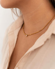 Load image into Gallery viewer, Gold Luvo Crystal Heart Necklace
