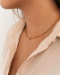 Gold Luvo Crystal Heart Necklace