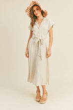 Load image into Gallery viewer, Oatmeal Evelyn Shirt Dress