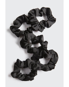 Black Satin Sleep Scrunchies