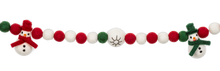 Load image into Gallery viewer, Wool Snowman &amp; Santa Garlands