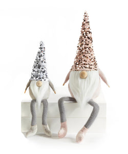 Sequin Shelf Sitter Gnomes