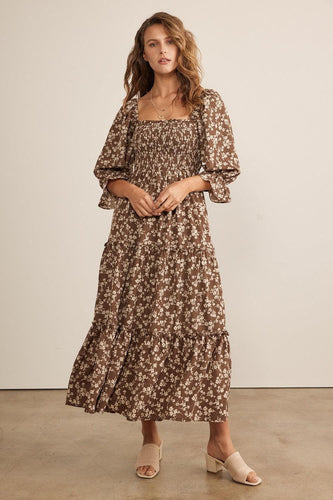 Aurelia Mocha Midi Dress