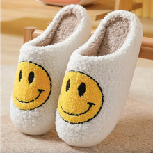 Load image into Gallery viewer, Yellow Smiley Slippers