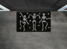 Load image into Gallery viewer, Black &amp; White Skeleton Doormat *in store pickup only