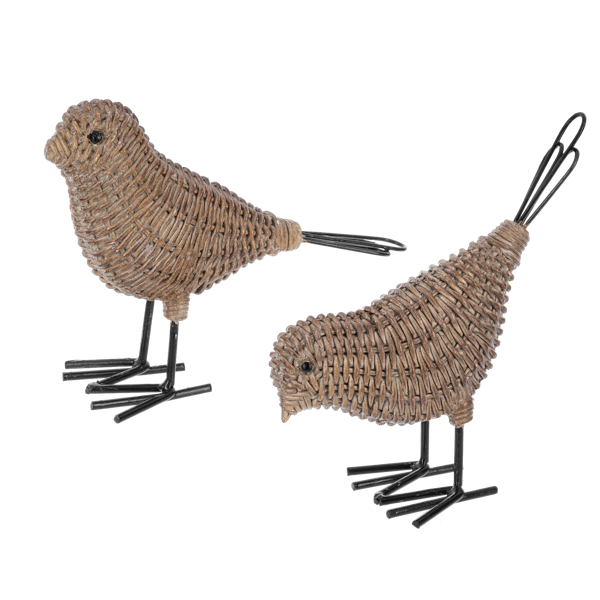 Woven Bird Figurines