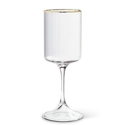 Gold Optic Wine Glass