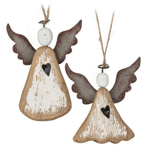 Rustic Angel Ornament