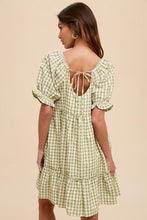 Load image into Gallery viewer, Green Molly Meadow Gingham Dress