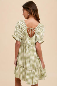 Green Molly Meadow Gingham Dress