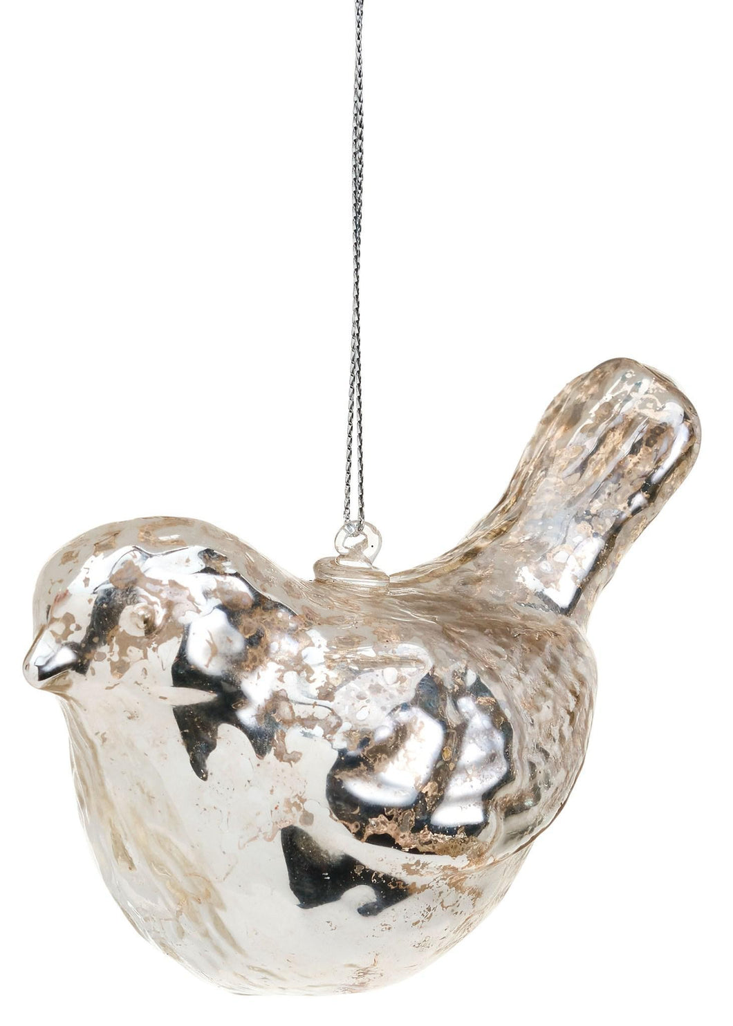 Antique Mercury Bird Ornament