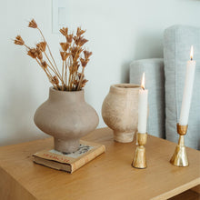 Load image into Gallery viewer, Gold Zora Forged Candlesticks