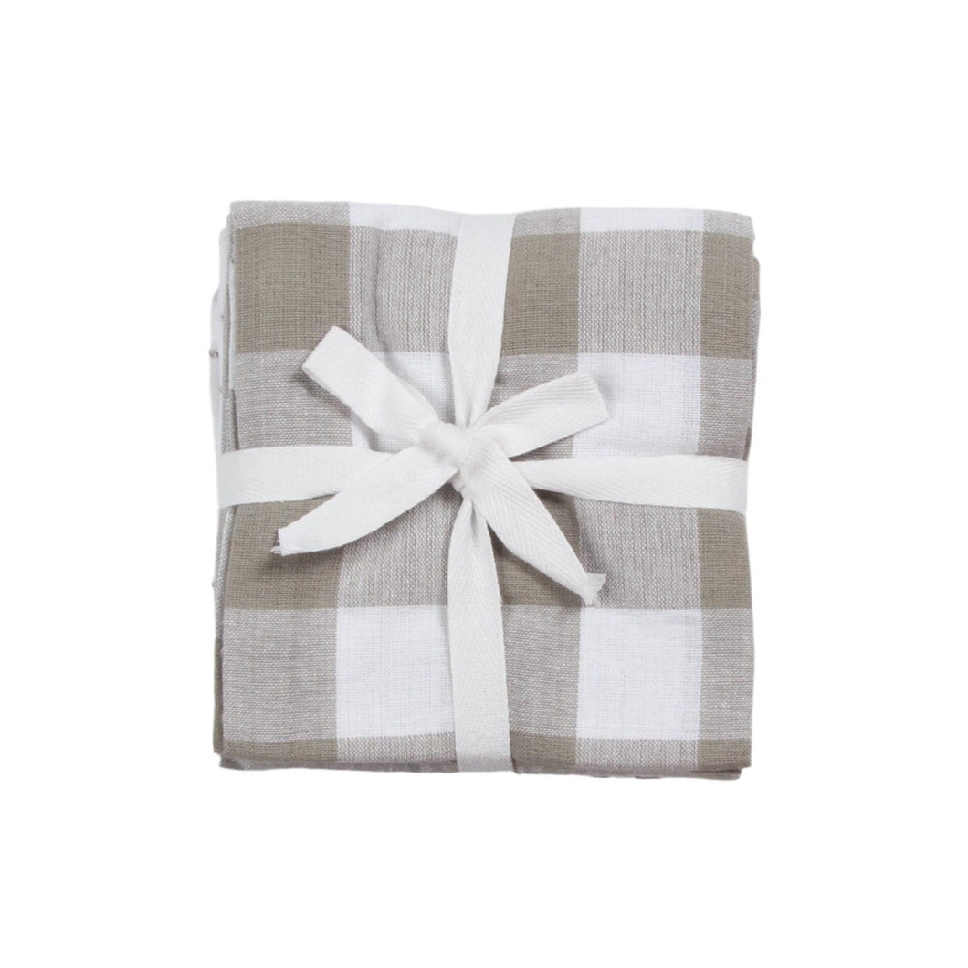 Multi Stripe Charcoal Tea Towels