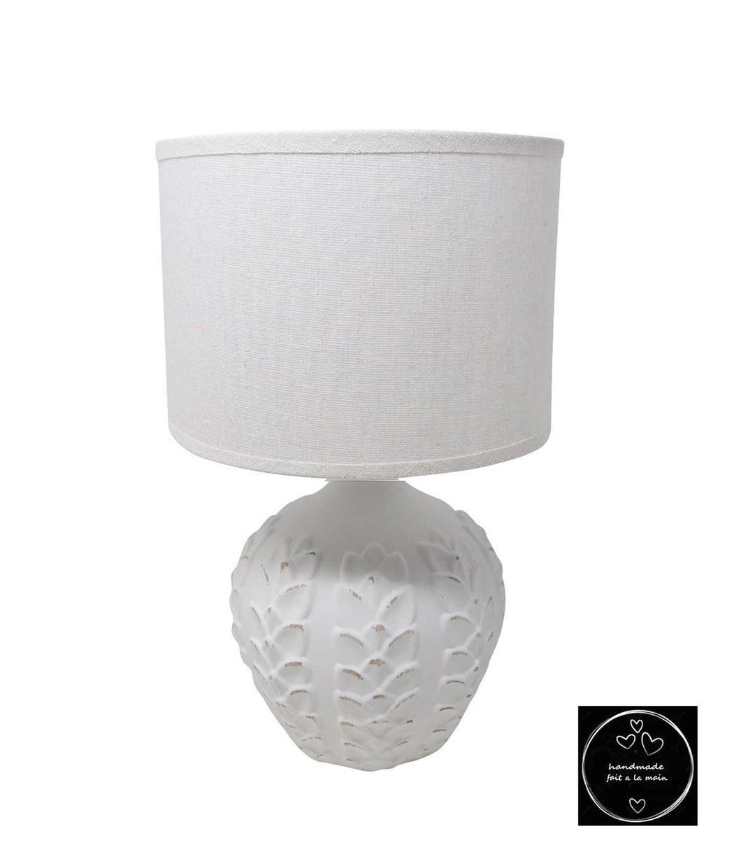 Small White Fern Lamp