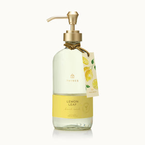 Glass Lemon Leaf Hand Wash