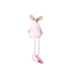 Pink Madeline Mouse Ornament