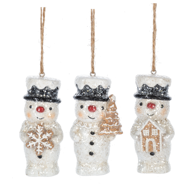 Gingerbread Snowmen Ornaments