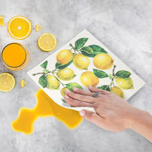 Load image into Gallery viewer, All Over Lemons Dish Cloth