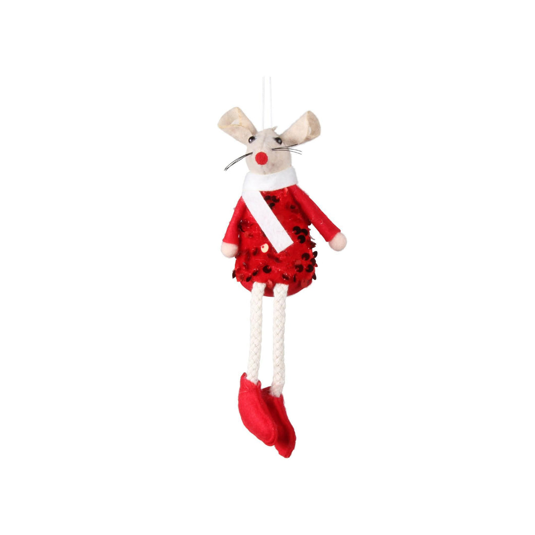 Red Madeline Mouse Ornament