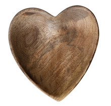 Load image into Gallery viewer, Mango Wood Heart Shaped Dish