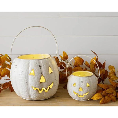 Metal Jack-O-Lantern Pumpkins