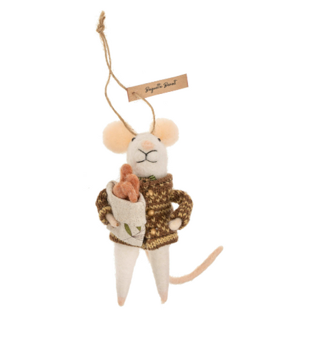 Baguette Benoit Mouse Ornament