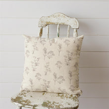 Load image into Gallery viewer, Rabbits &amp; Wildflowers Pillow