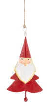 Load image into Gallery viewer, Santa Tin Ornaments