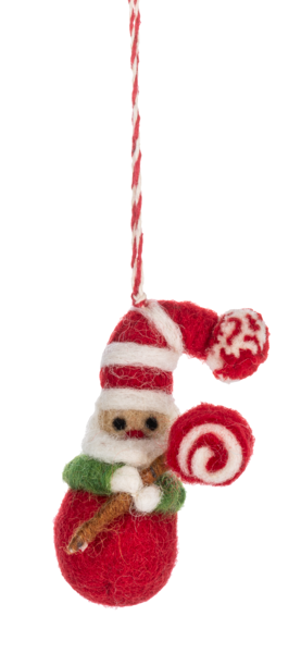 Santa Token Ornaments