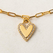 Load image into Gallery viewer, Verona Pave Heart Bracelet