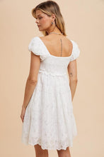 Load image into Gallery viewer, White Daisy Mini Dress