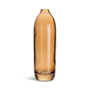 Tall Amber Bud Vase