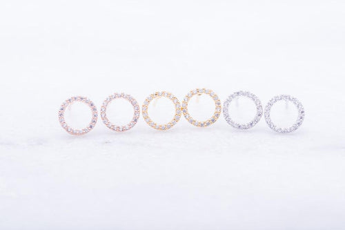 Crystal Circle Studs