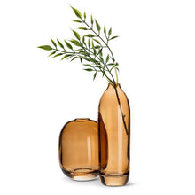 Load image into Gallery viewer, Medium Amber Barrel Bud Vase