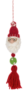 Handcrafted Santa Head Ornaments
