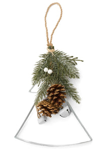 Tree Ornament with Bells & Pinecones