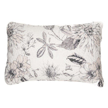 Load image into Gallery viewer, Justina Ivory Quilt + Shams with Flowers