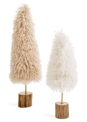 Wool Trees on Wood Base