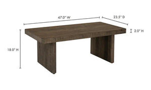 Monterey Coffee Table Aged Brown *white glove delivery *ONLINE ONLY