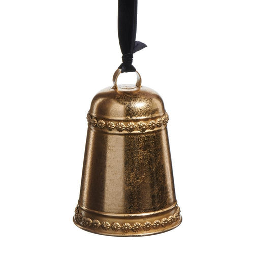 Vintage Gold Bell Ornament
