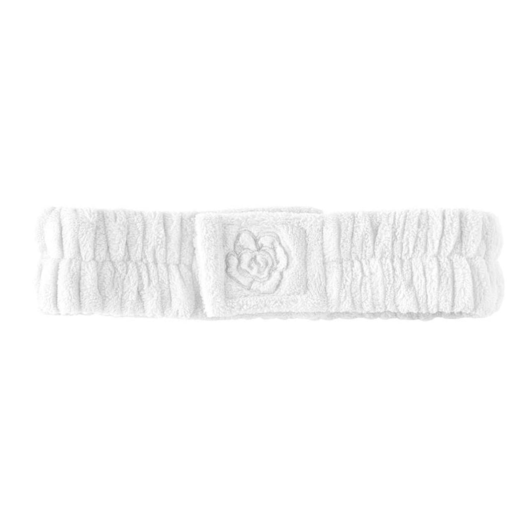 White Plush Spa Headband