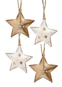 Gold & Cream Star Ornaments