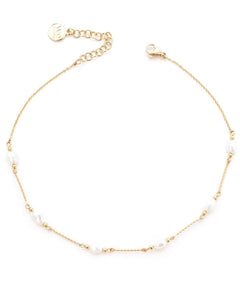 Gold Coco Pearl Chocker Necklace