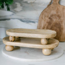 Load image into Gallery viewer, Wooden Ball Feet Tray