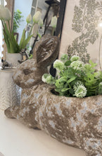 Load image into Gallery viewer, Weathered Cement Bunny Planter