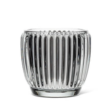 Load image into Gallery viewer, Smoke Grey Ribbed Glass Votive