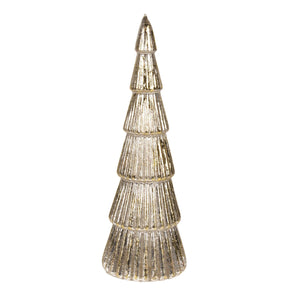 Gold Foil LED Tiered Trees